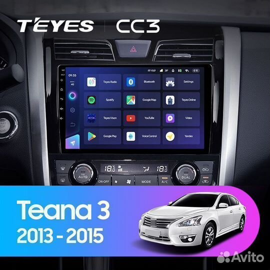 Магнитола Teyes CC3L 4/32Gb Nissan Teana J33 2013