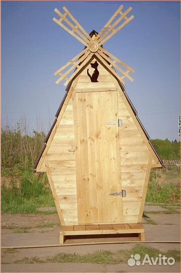 Дачный туалет с лебедем ZFJ