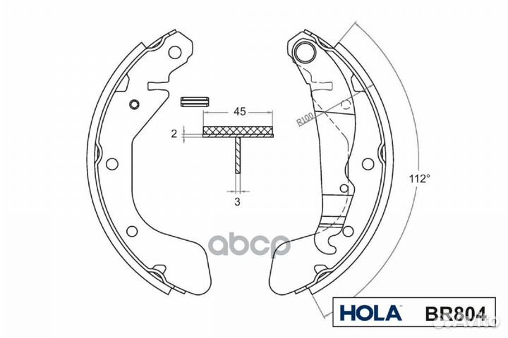 Колодки тормозные chevrolet lanos 98- задн. BR804
