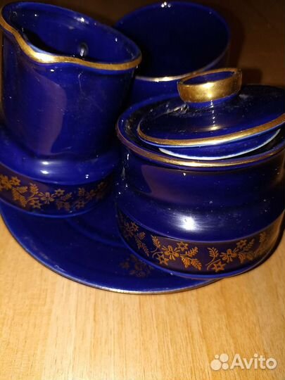 Набор посуды ретро cobalt кобальт Польша