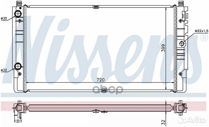 Радиатор 65238A Nissens