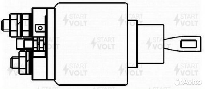 Startvolt VSR1618 Реле втягивающее стартера для а