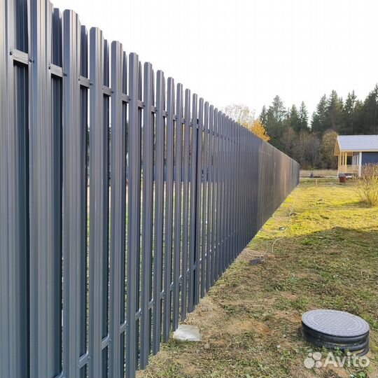 Заборы из профнастила/евроштакетника/сетки 3D (3Д)