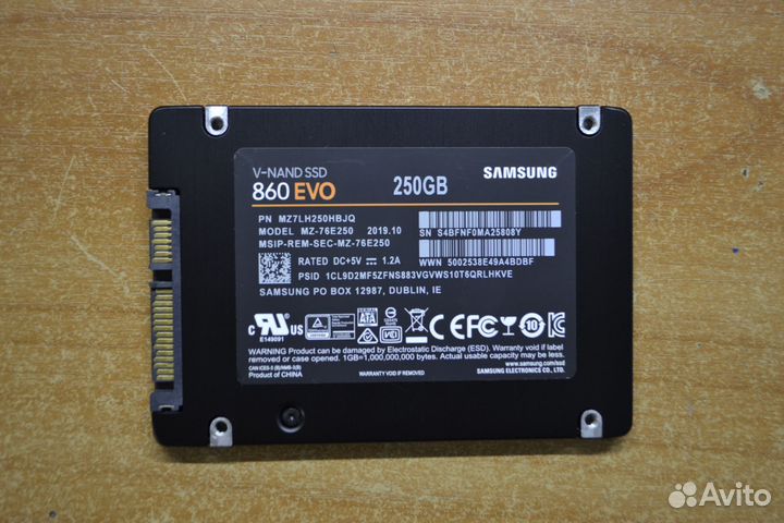 Ssd Samsung 870 evo 250gb
