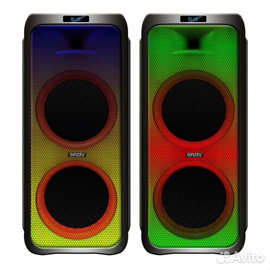 Блютуз колонка 80W караоке радио LED новая мощная