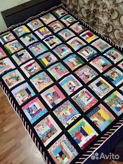 Лоскутное одеяло ручной работы