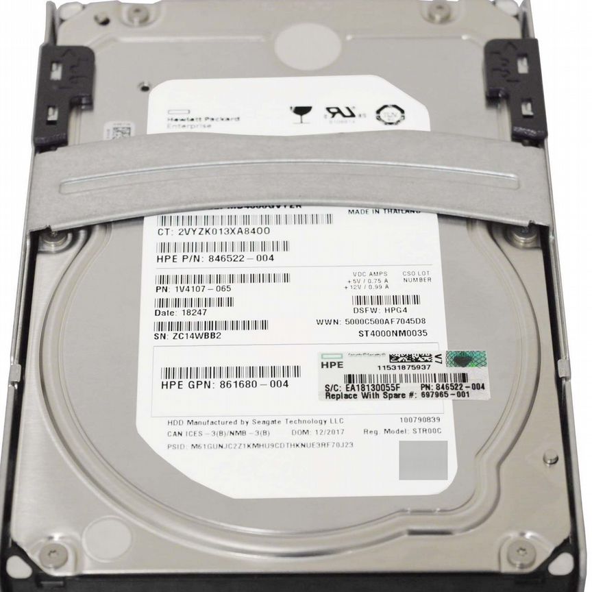 [697965-001] Жесткий Диск Hp 4tb 7200 Sata3.5" Hdd 697965-001