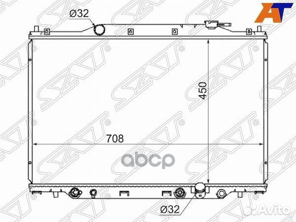 Радиатор Honda Stepwgn 01-05 HD0009-RF3 Sat