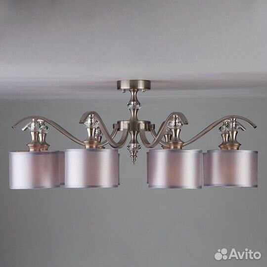 Люстра на штанге Eurosvet Ofelia 60070/8 сатин-никель