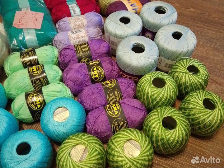 Пряжа нитки для вязания пакетом