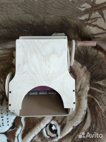 Кардер барабанный для шерсти с крышкой