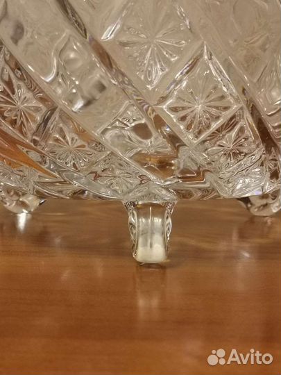 Ваза для фруктов хрусталь Bohemia