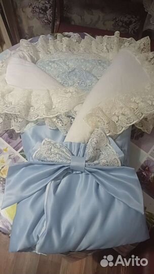 Конверт на выписку для мальчика зима