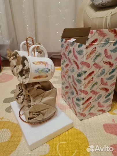 Новый набор кружек на подставке