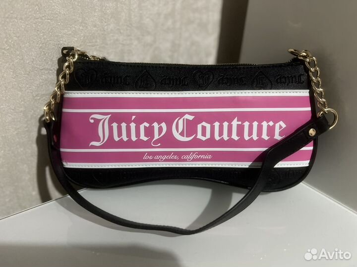 Juicy couture сумка черный -розовый