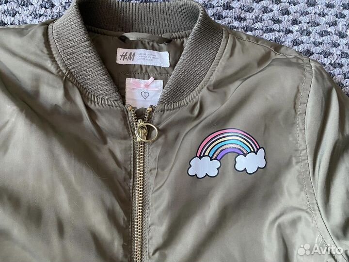 Бомбер HM на девочку 140 новый