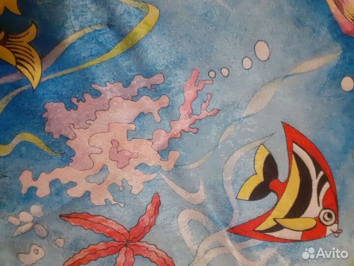 Детская ткань с морским рисунком