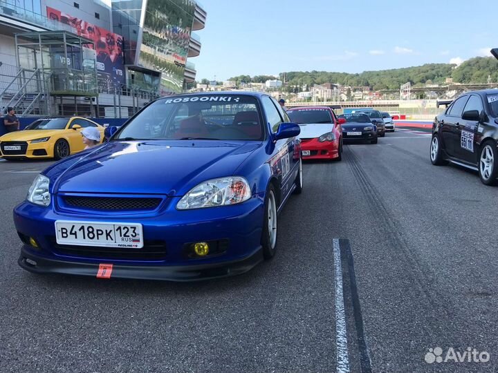 Губа передняя Honda Civic 99-00 Ek Ej Spoon