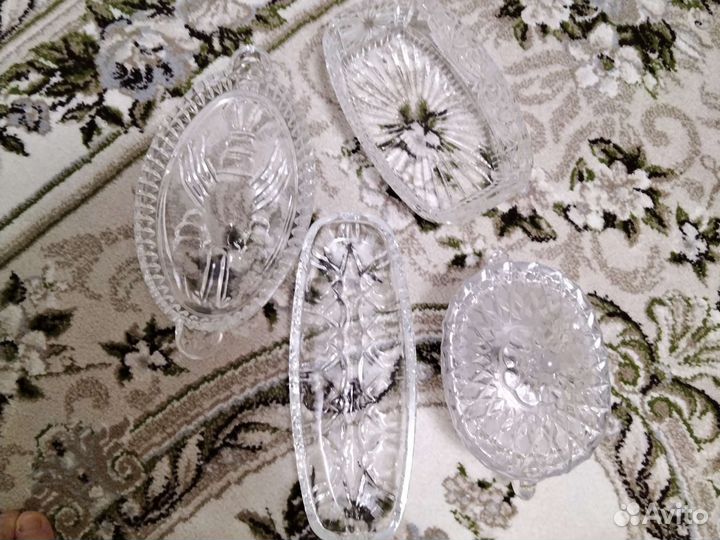 Посуда хрустальная и другая