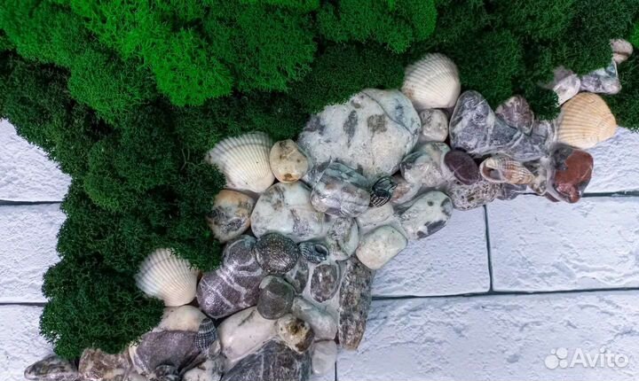 Изготовление панно Крым из стабилизированного мха