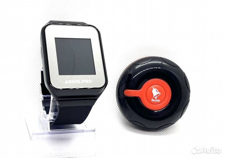 Кнопка вызова официанта персонала Классик и часы