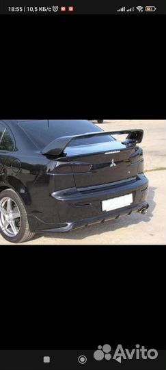 Спойлер на mitsubishi lancer 10