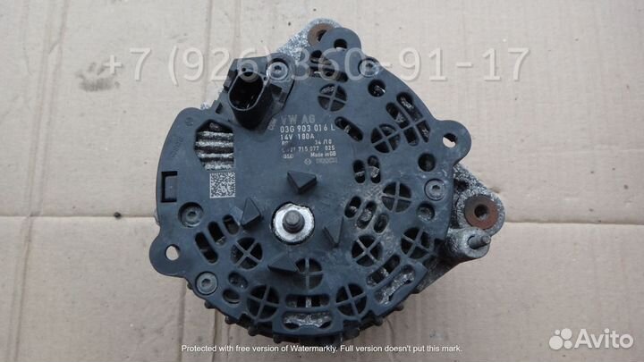 Генератор Ауди А6 С6 03G903016L 180A