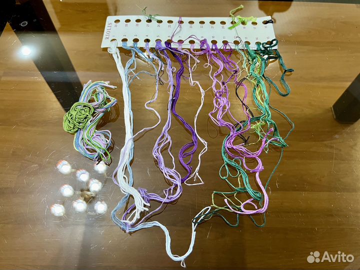 Остатки набора от вышивки 