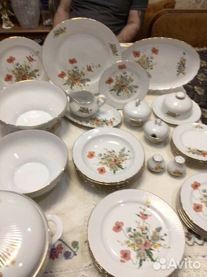 Столовый сервиз ГДР Ильменау