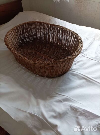 Корзина для кошек. Плетёная. 65/45см