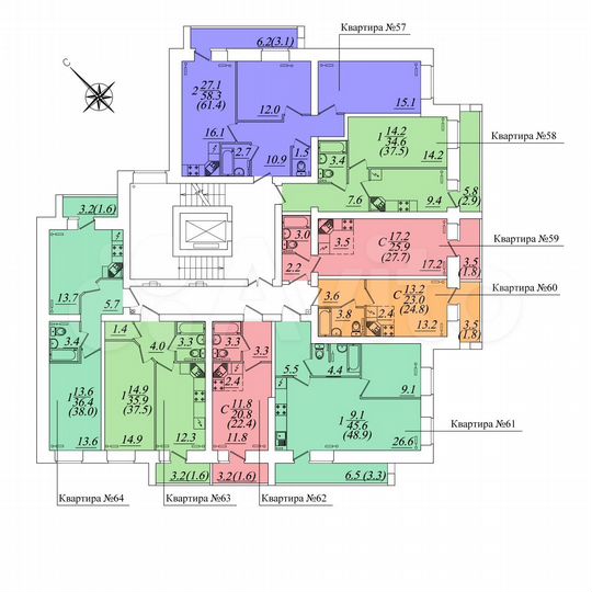 Квартира-студия, 24,8 м², 2/10 эт.