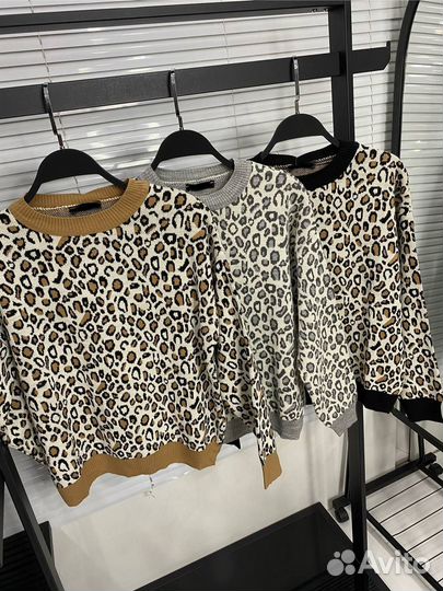 Свитер леопард Турция 42-46