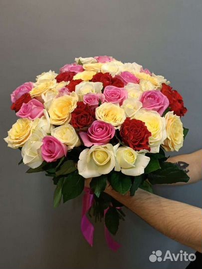 Голландские роза, букет из роз 25-101