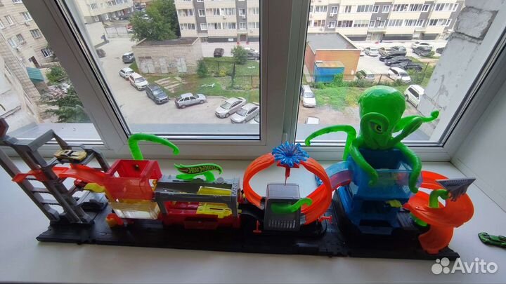 Hot wheels Сити трек автомойка