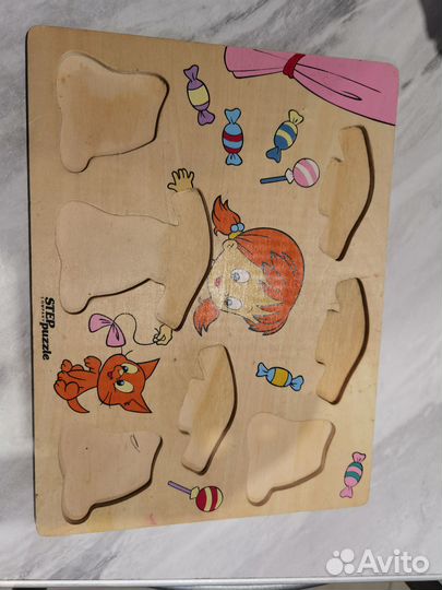 Паззл для девочки деревянный