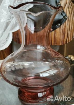 Ваза марганцевое стекло