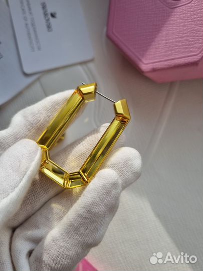 Серьги Swarovski Lucent октагон оригинал