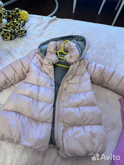 Куртка пуховик зимний для девочки gulliver 110