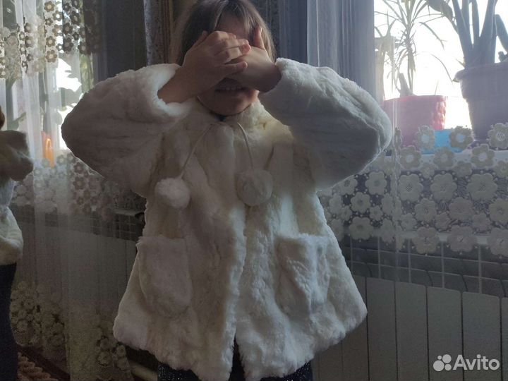 Шубка для девочки 122-128