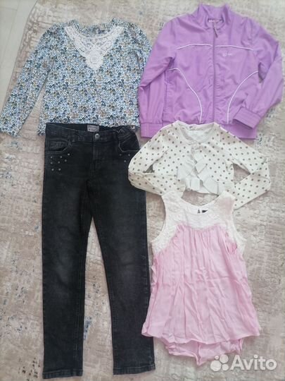 Вещи пакетом на девочку 128-134