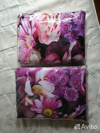 Комплект фотоштор с тюлем Фиолетовый сад