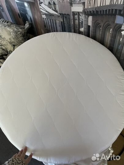 Матрас на круглую Кровать + непромокаемая прост