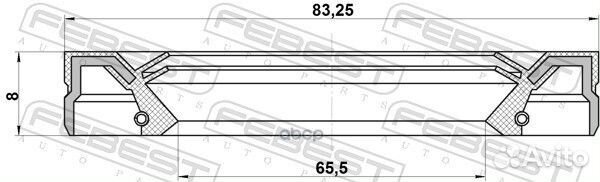 Сальник привода 95IEY67830808C Febest