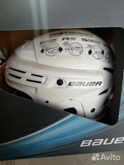 Хоккейный шлем bauer, ссм и reebok, размеры S, L