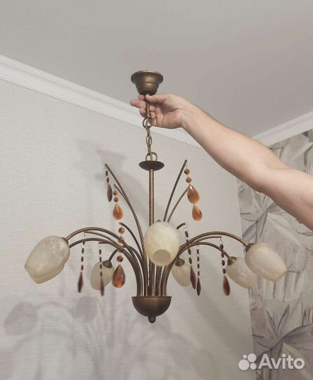 Люстра потолочная бу
