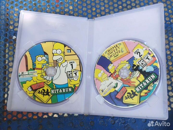 DVD диск the simpsons hit&run