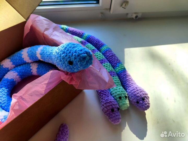 Амигуруми змейки Ручная работа