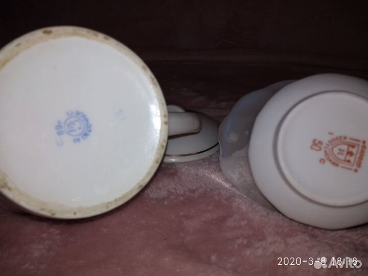 Заварочный чайник СССР и конфетница