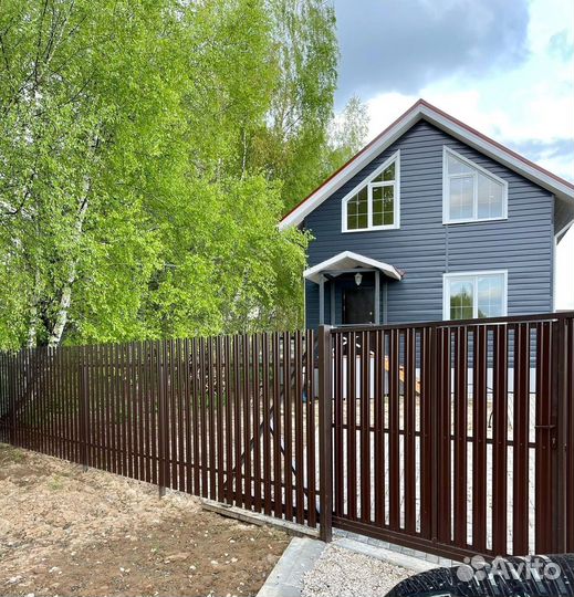 Установка заборов. Забор. Заборы из профнастила