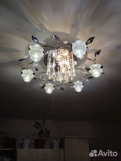 Люстра потолочная бу